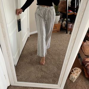Cute striped linen lounge pants